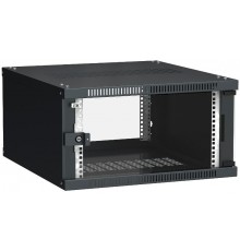 Шкаф LINEA WE 6U 600x650мм дверь стекло черный  LWE5-06U67-GF  ITK