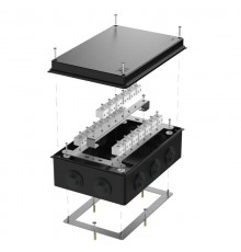Коробка огнестойкая для о/п 40-0330-FR6.0-40 Е15-Е120 RAL9005 260х175х90 (7 шт/кор) черная  40-0330-9005-FR6.0-40  Промрукав