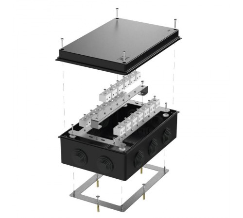 Коробка огнестойкая для о/п 40-0330-FR6.0-40 Е15-Е120 RAL9005 260х175х90 (7 шт/кор) черная  40-0330-9005-FR6.0-40  Промрукав