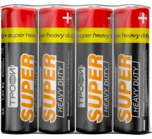 Батарейка солевая (ЭП) R6-4S (60/1200/28800) (AA)   C0033715  ТРОФИ