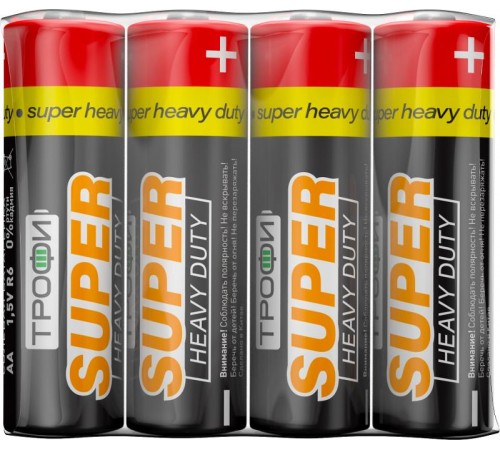 Батарейка солевая (ЭП) R6-4S (60/1200/28800) (AA)   C0033715  ТРОФИ