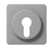 Крышка для выключателя с замком; серая  CD528GR  Jung