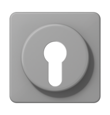 Крышка для выключателя с замком; серая  CD528GR  Jung