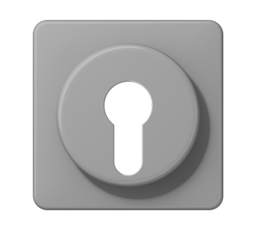Крышка для выключателя с замком; серая  CD528GR  Jung