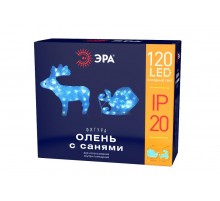 Фигура светодиодная  Олень с санями, ENIOF - 11 , 220V (2/30)  Б0047973  ЭРА