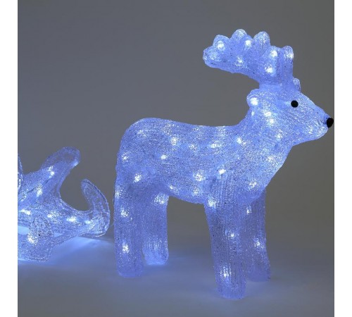 Фигура светодиодная  Олень с санями, ENIOF - 11 , 220V (2/30)  Б0047973  ЭРА