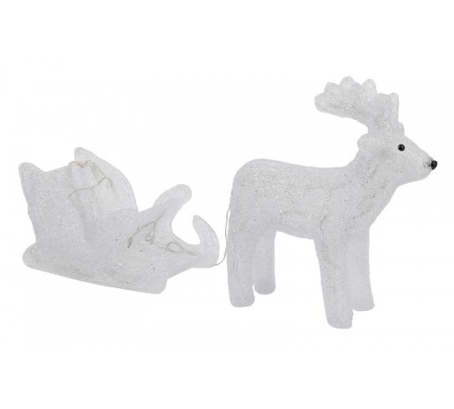 Фигура светодиодная  Олень с санями, ENIOF - 11 , 220V (2/30)  Б0047973  ЭРА