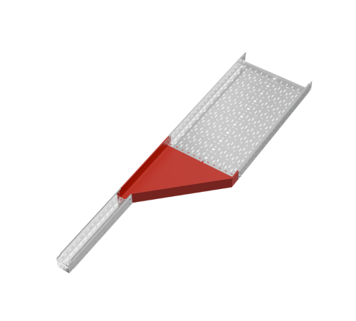 Переходник правый 100х100-600 мм "ПЛЮС" HD  PDplus100-100-600-R HD   КМ-профиль