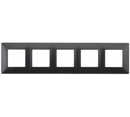 14-5005-05 ЭРА Рамка на 5 постов, Эра Elegance, антрацит  Б0034409  ЭРА