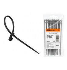 Хомут нейлоновый с монтажным отверстием 4,3х200 мм (черный) (100шт)  SQ0515-0506  TDM