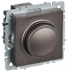 BRITE Светорегулятор поворотно-нажимной 600Вт СС10-1-0-БрТБ темная бронза   BR-D20-0600-K45  IEK