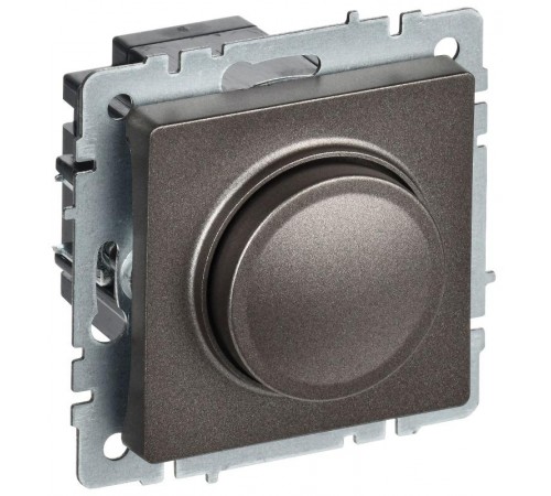 BRITE Светорегулятор поворотно-нажимной 600Вт СС10-1-0-БрТБ темная бронза   BR-D20-0600-K45  IEK