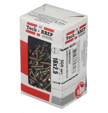 Саморезы универсальные 16х2,5 мм (500 шт) желтые - коробка с окном ( 0,199 кг)  102220  Tech-KREP