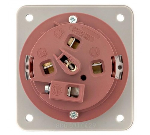 Розетка стационарная внутренняя 3342 3Р+РЕ 63А 380В IP67 EKF PROxima  ps-3342-63-380  EKF