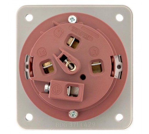 Розетка стационарная внутренняя 3342 3Р+РЕ 63А 380В IP67 EKF PROxima  ps-3342-63-380  EKF