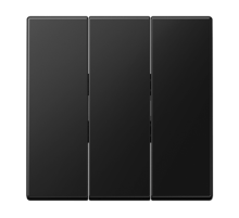 Клавиша для трёхклавишных механизмов; термопласт; черный матовый  LS993BFSWM  Jung