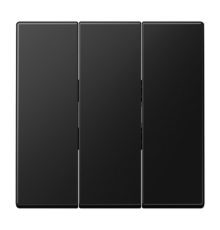 Клавиша для трёхклавишных механизмов; термопласт; черный матовый  LS993BFSWM  Jung