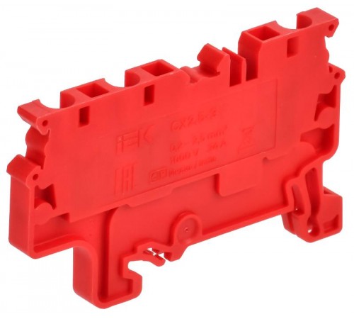 ARMAFIX Клемма пруж. CX2.5-3 3-конт. красная  AF-CT42-00-3-K04-002  IEK