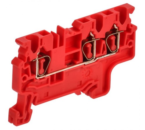 ARMAFIX Клемма пруж. CX2.5-3 3-конт. красная  AF-CT42-00-3-K04-002  IEK