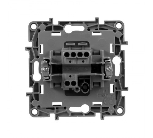 Etika Алюминий Выключатель 1-клавишный, автозажимные клеммы, 10AX, 250 В  672401  Legrand