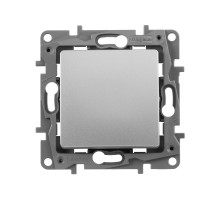 Etika Алюминий Выключатель 1-клавишный, автозажимные клеммы, 10AX, 250 В  672401  Legrand