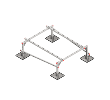 Опорная конструкция для установки оборудования TECHNORAPTOR STEELFOOT 1200х1500  KM-TR-STF-SSEI-1200-1500  КМ - профиль