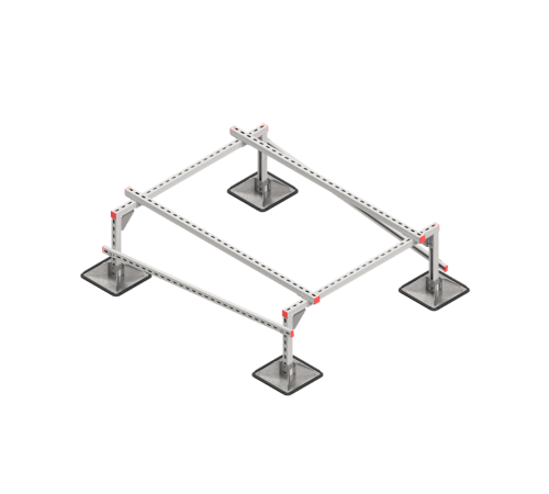 Опорная конструкция для установки оборудования TECHNORAPTOR STEELFOOT 1200х1500  KM-TR-STF-SSEI-1200-1500  КМ - профиль