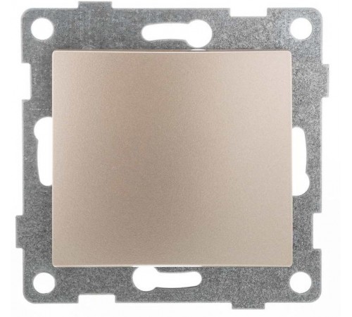 Bravo Выключатель 1кл., СУ , 10А, 250В, шампань  С10В1-027  GUSI Electric