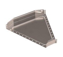 Угол горизонтальный 45 градусов Стандарт INOX (AISI 409) 600х80  PR16.3483  Промрукав