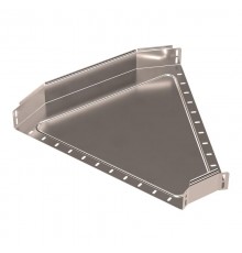 Угол горизонтальный 45 градусов Стандарт INOX (AISI 409) 600х80  PR16.3483  Промрукав