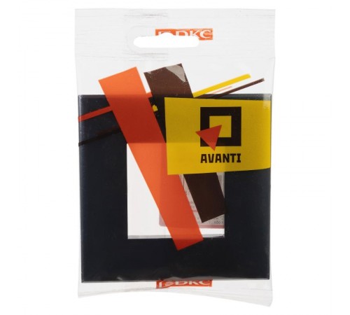 Рамка ARTLEBEDEV "Черный квадрат" "Avanti", 2 мод.  4402902  DKC