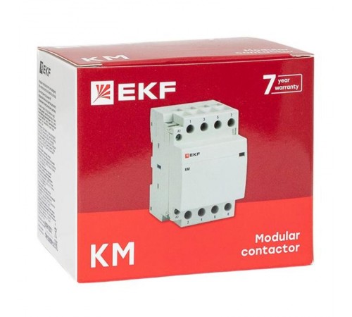 Контактор модульный КМ 16А 4NО (3 мод.) EKF PROxima  km-3-16-40  EKF