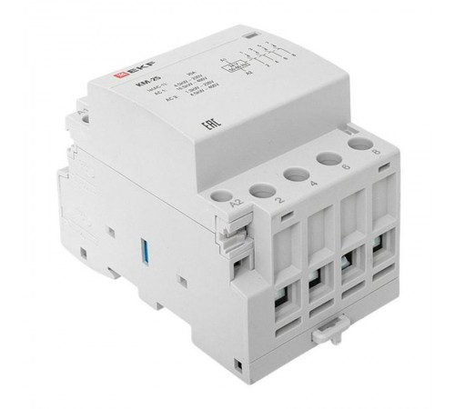 Контактор модульный КМ 25А 4NО (3 мод.) 24В АС PROxima  km-3-25-40-24v  EKF