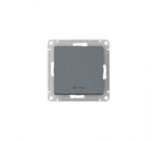 AtlasDesign Грифель Выключатель 1-клавишный с подсветкой,сх.1а, 10АХ, механизм, быстрозажимные клеммы  ATN000713S  SE