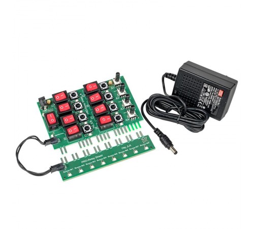 Плата отладочная для реле 24В 20 20 в/в с блоком питания PROxima  ILR-20-24D-test  EKF