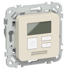FLITE Термостат электронный с дисплеем 16А Т-ФлСл сливочный  FI-RT11-K86  IEK
