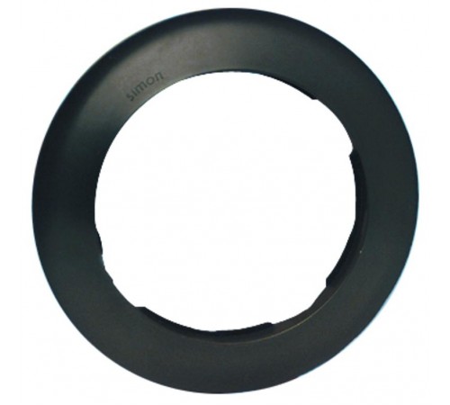 Simon 88 Рамка декоративная, 4 поста, круг в круге, S88, графит  88640-38  Simon