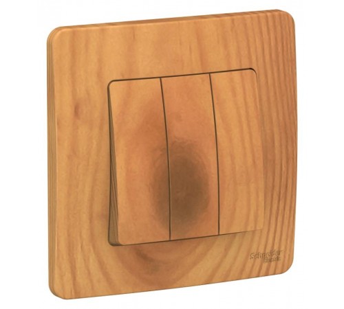 Blanca Ясень С/У Выключатель 3-клавишный, 10А, 250B  BLNVS100505  SE