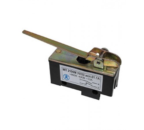 МП 2106М УХЛ3 исп.01.1А, 2-х пол., 10А, 660В, 1з+1р, IP00, рычаг, базовый, винт, микровыключатель (ЭТ)  ET541431  Электротехник