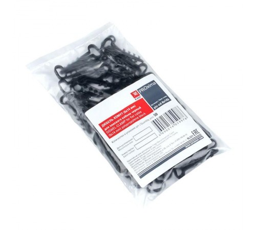 Дюбель-хомут (6х14) полипропилен черный (50шт.) EKF PROxima  plc-cd-6x14b  EKF