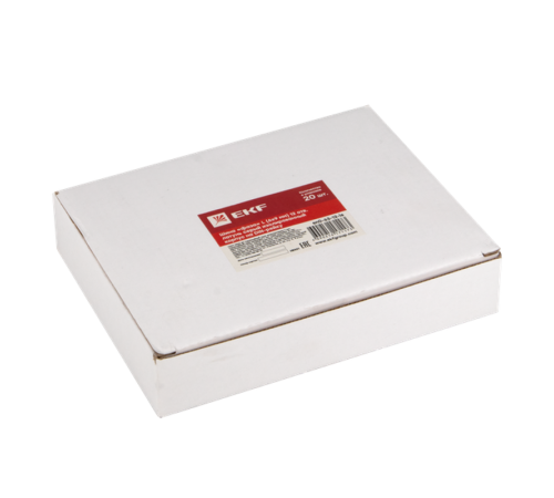 Шина "фаза" L (6х9мм) 12 отверстий латунь серый изолированный корпус на DIN-рейку EKF PROxima  sn0-63-12-is  EKF