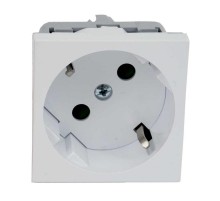 Розетка QUADRO со шторками  белая 16 A, 250 V AC QS 45X45 C (HB )  QS 45X45 C_HB  Kopos