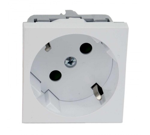 Розетка QUADRO со шторками  белая 16 A, 250 V AC QS 45X45 C (HB )  QS 45X45 C_HB  Kopos