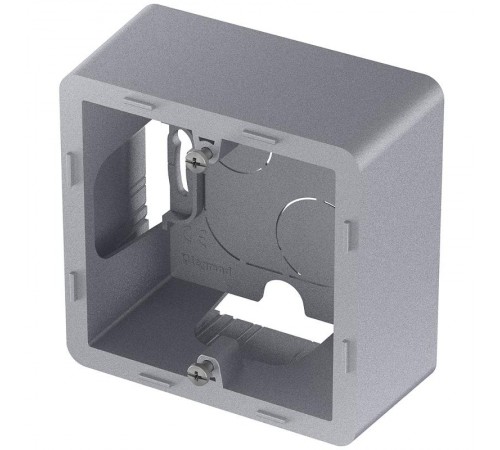 Inspiria Алюминий Коробка накладного монтажа 1-местная О/У  673982  Legrand