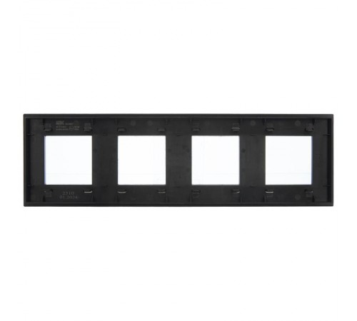 SKANDY Рамка 4-местная SK-F34Bl металл черный   SK-M42-M-K02  IEK