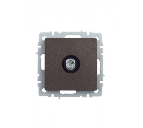 BRITE Розетка TV проходная РТВ10-0-БрТБ темная бронза   BR-A10-P-K45  IEK