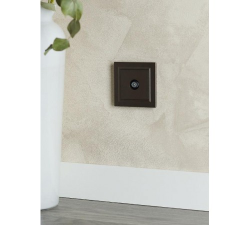 BRITE Розетка TV проходная РТВ10-0-БрТБ темная бронза   BR-A10-P-K45  IEK