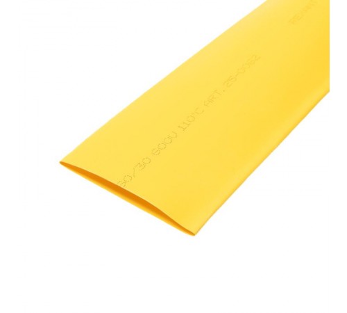Термоусадочная трубка 60,0/30,0 мм, желтая, упаковка 10 шт. по 1 м  25-0062  REXANT