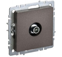 BRITE Розетка TV проходная РТВ10-0-БрТБ темная бронза   BR-A10-P-K45  IEK