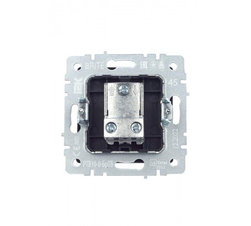 BRITE Розетка TV проходная РТВ10-0-БрТБ темная бронза   BR-A10-P-K45  IEK